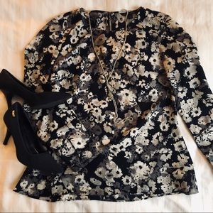 NWOT | Banana Republic | Floral | Silky | Blouse